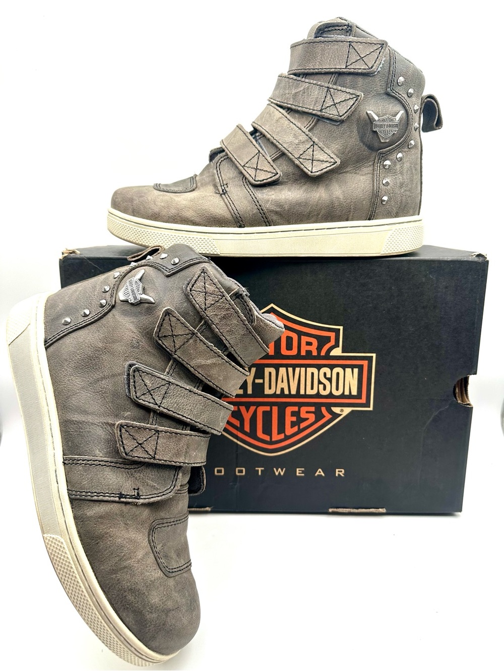 Harley-Davidson Women’s Gray Motorcycle Boot